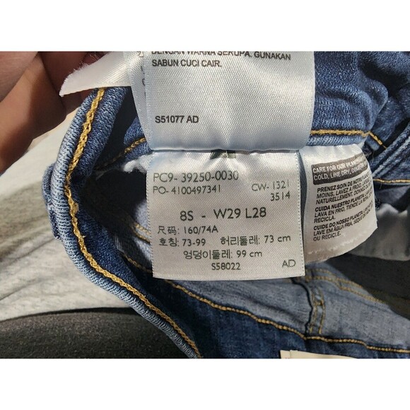 Levi’s Classic Straight Blue Denim Jeans Size 29 Cotton Blend Stretch Dark Wash - Picture 6 of 10